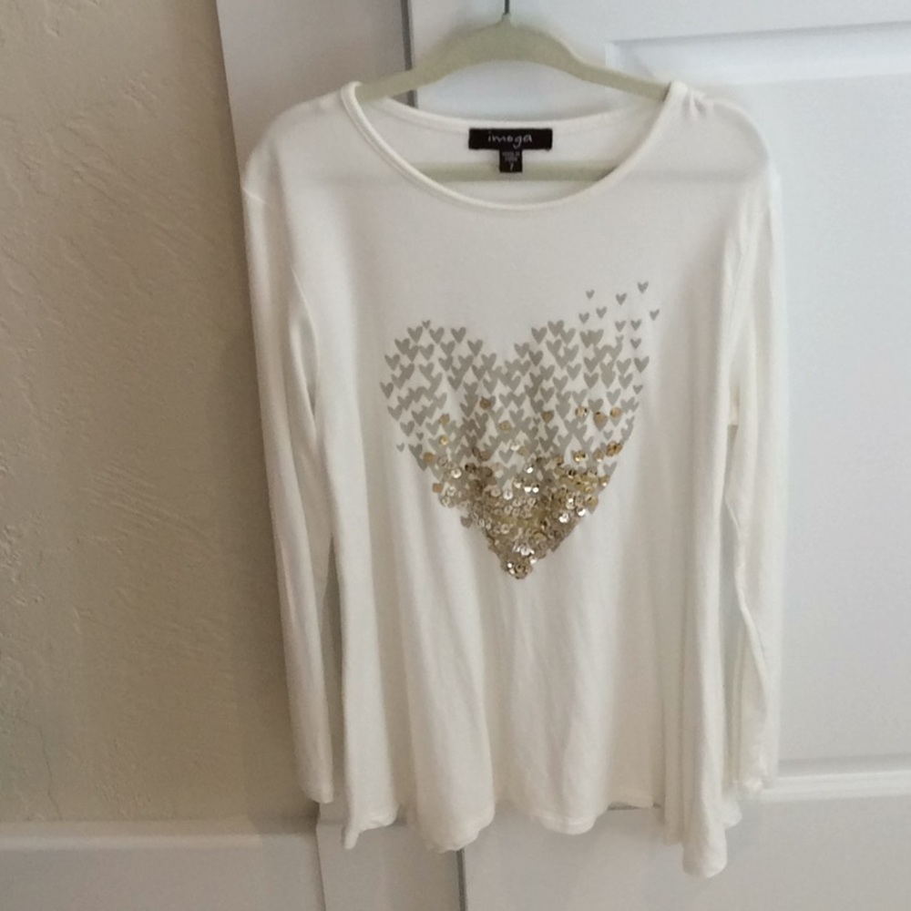 Imoga Amber ❤️ heart with sequins tunic